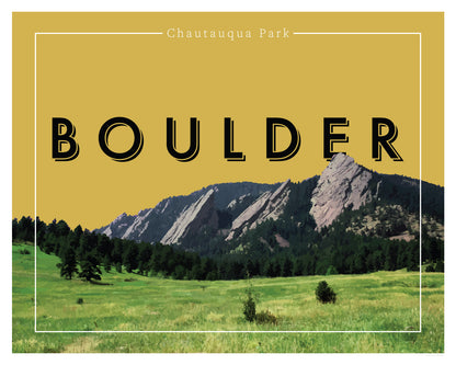 Boulder, Colorado - Chautauqua Park, Wall Art, Print Only (No Frame)