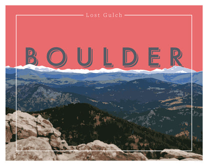 Boulder, Colorado - Lost Gulch, Wall Art, Print Only (No Frame)