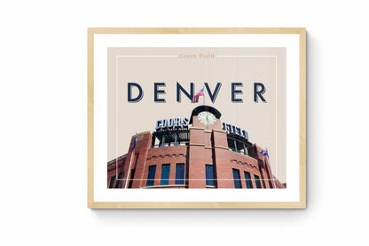 Denver, Colorado - Coors Field, Wall Art, Print Only (No Frame)