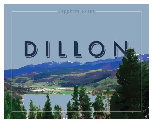 Dillon, Colorado - Sapphire Point, Wall Art, Print Only (No Frame)