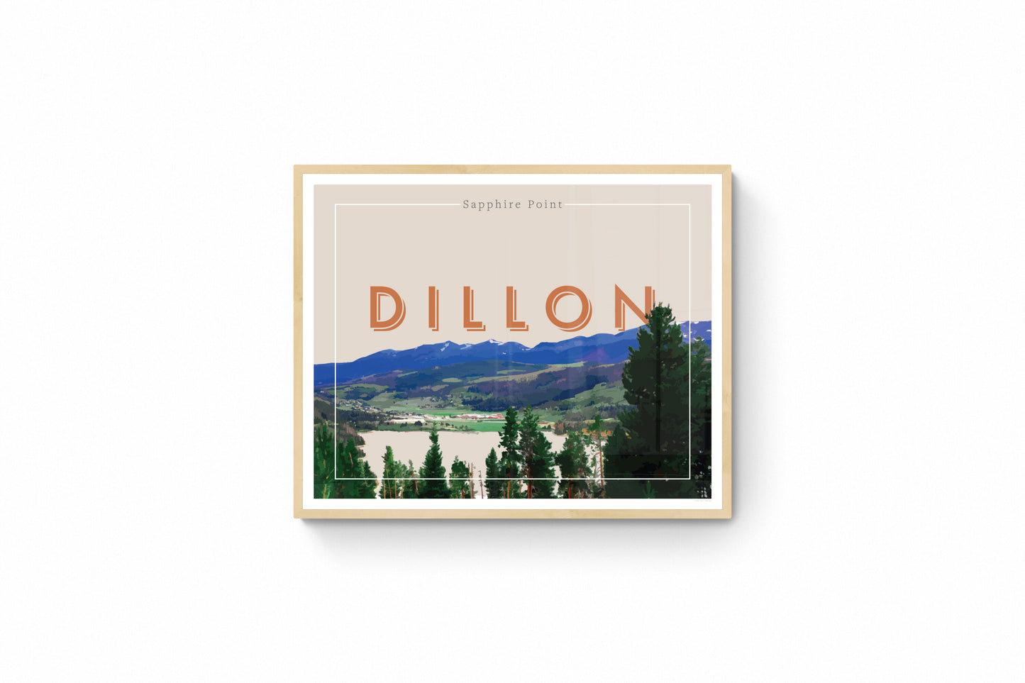 Dillon, Colorado - Sapphire Point, Wall Art, Print Only (No Frame)