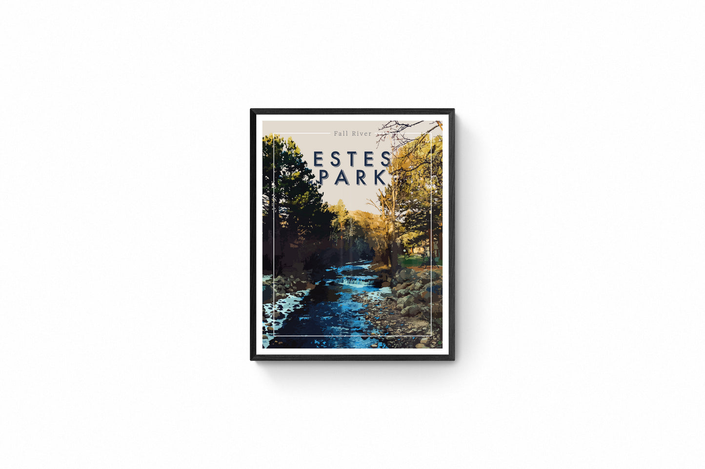 Estes Park, Colorado - Fall River, Wall Art, Print Only (No Frame)