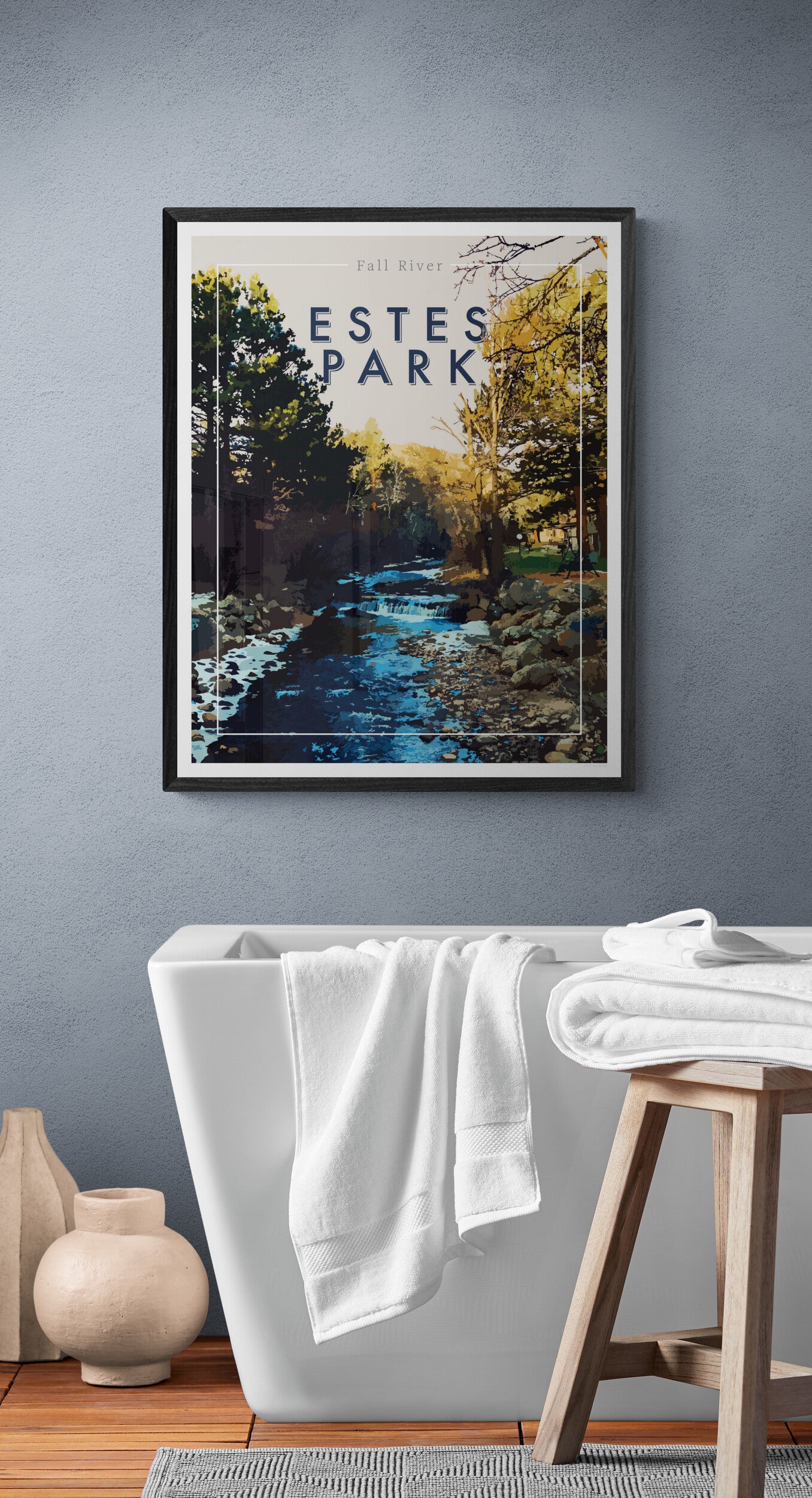 Estes Park, Colorado - Fall River, Wall Art, Print Only (No Frame)