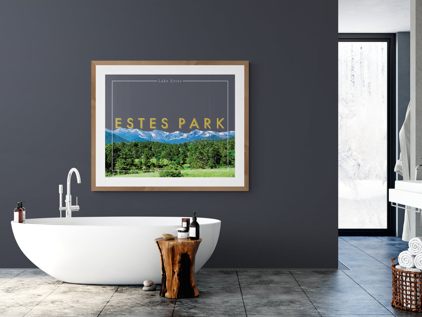 Estes Park, Colorado - Lake Estes, Wall Art, Print Only (No Frame)