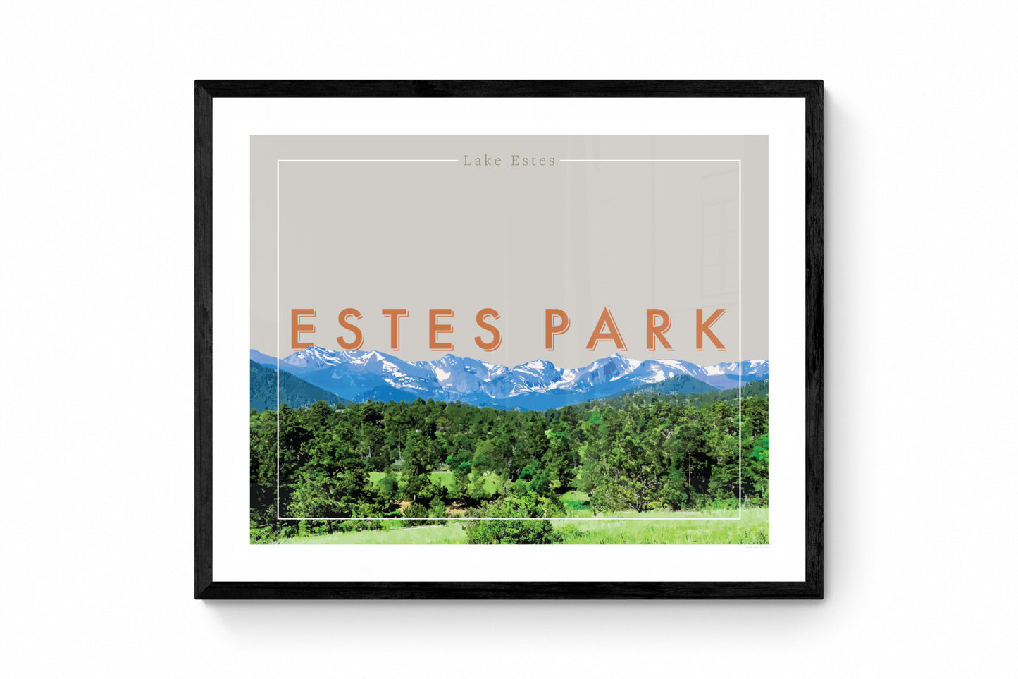 Estes Park, Colorado - Lake Estes, Wall Art, Print Only (No Frame)