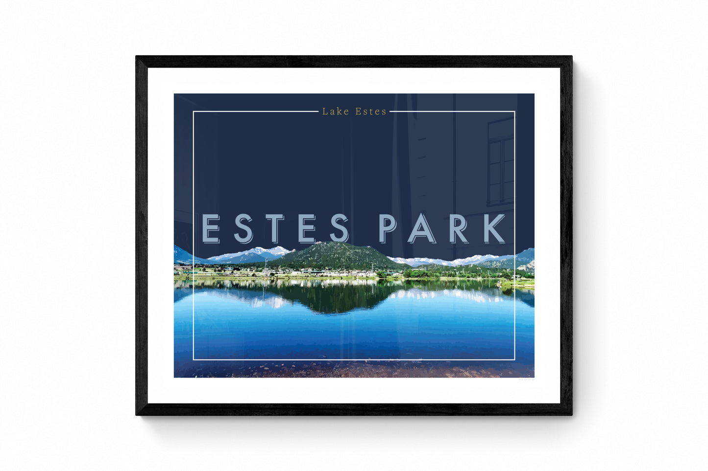 Estes Park, Colorado - Lake Estes, Wall Art, Print Only (No Frame)