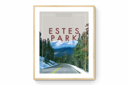 Estes Park, Colorado - Rocky Mountain National Park, Wall Art, Print Only (No Frame)