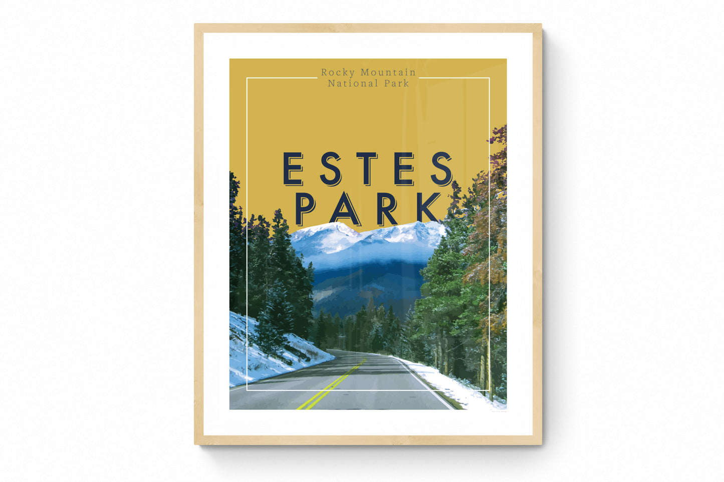 Estes Park, Colorado - Rocky Mountain National Park, Wall Art, Print Only (No Frame)