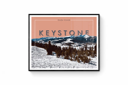 Keystone, Colorado - Soda Creek, Wall Art, Print Only (No Frame)