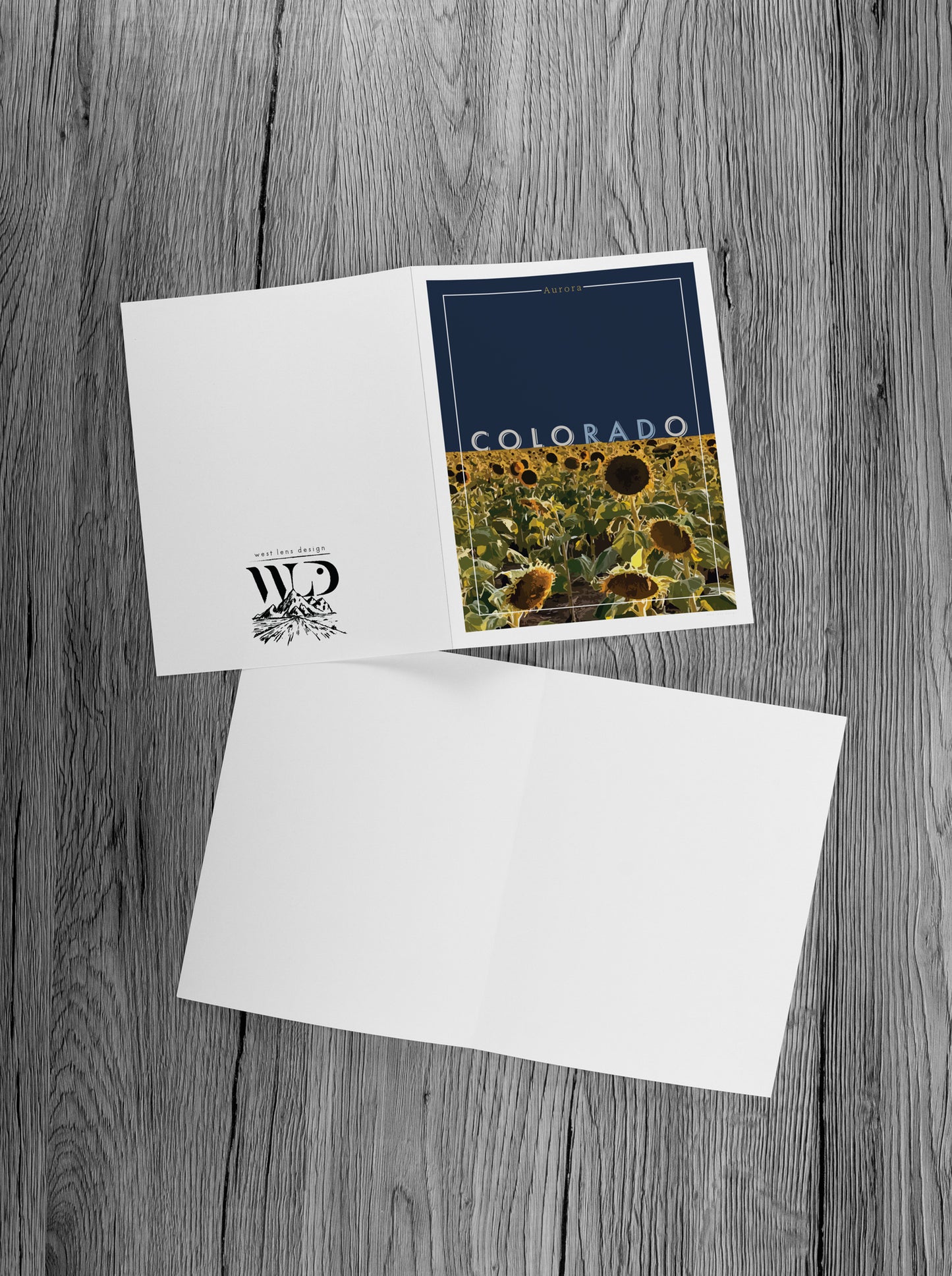 Folded Blank Notecards and Envelopes (Mix and Match Set of 5)