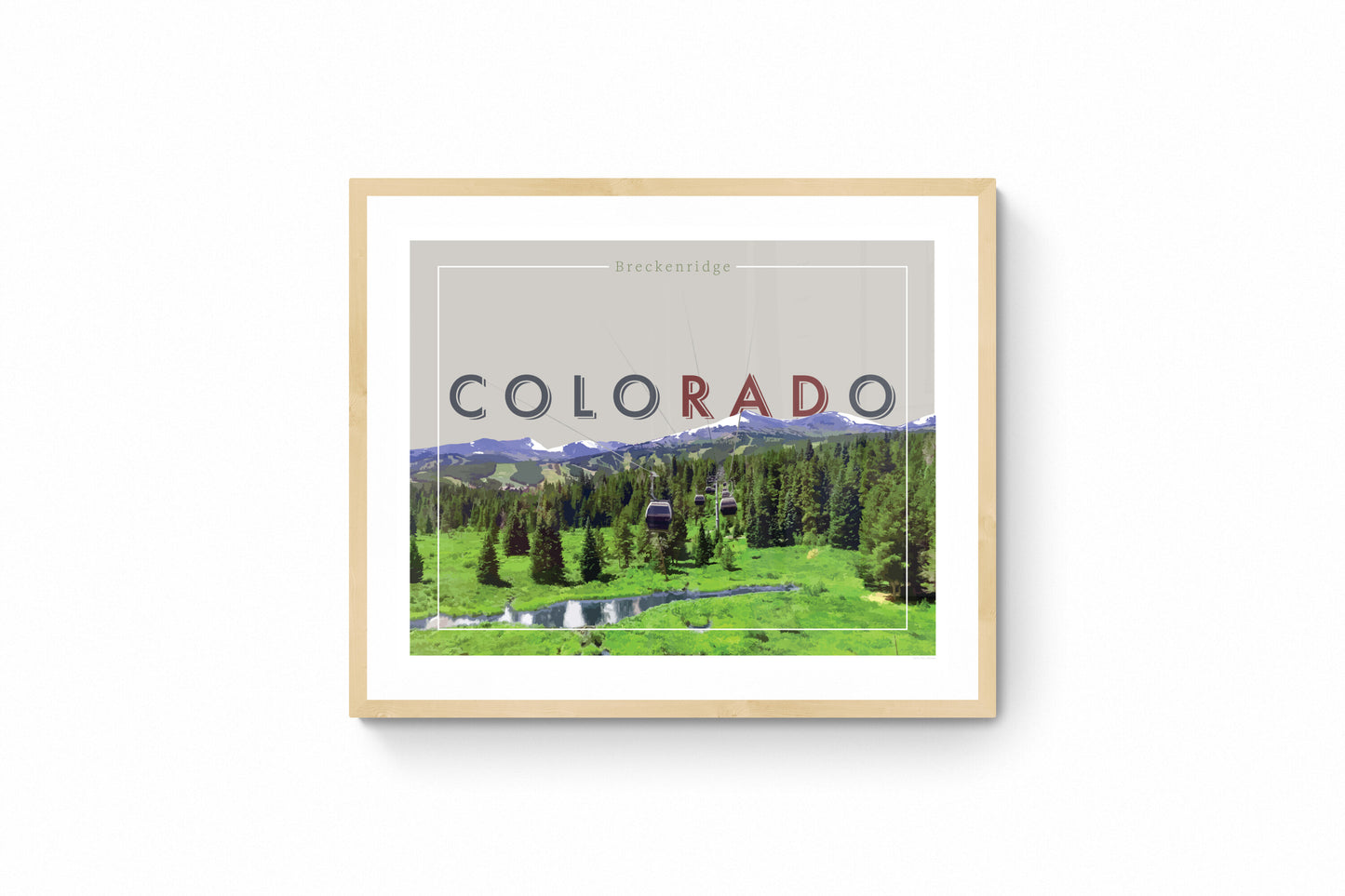 coloRADo - Breckenridge, Wall Art, Print Only (No Frame)