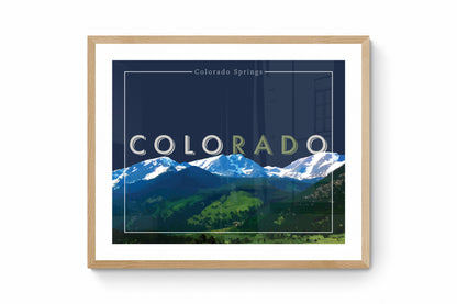 coloRADo - Colorado Springs, Wall Art, Print Only (No Frame)