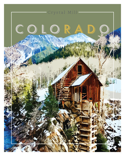 coloRADo - Crystal Mill, Wall Art, Print Only (No Frame)