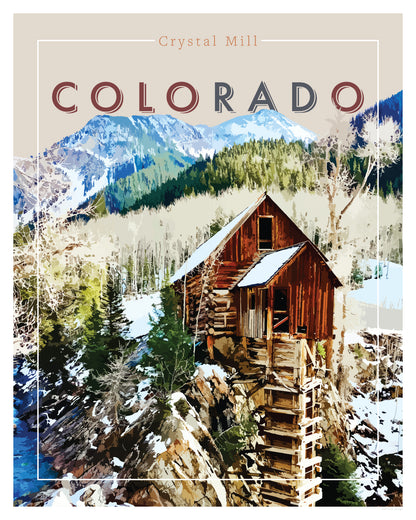 coloRADo - Crystal Mill, Wall Art, Print Only (No Frame)