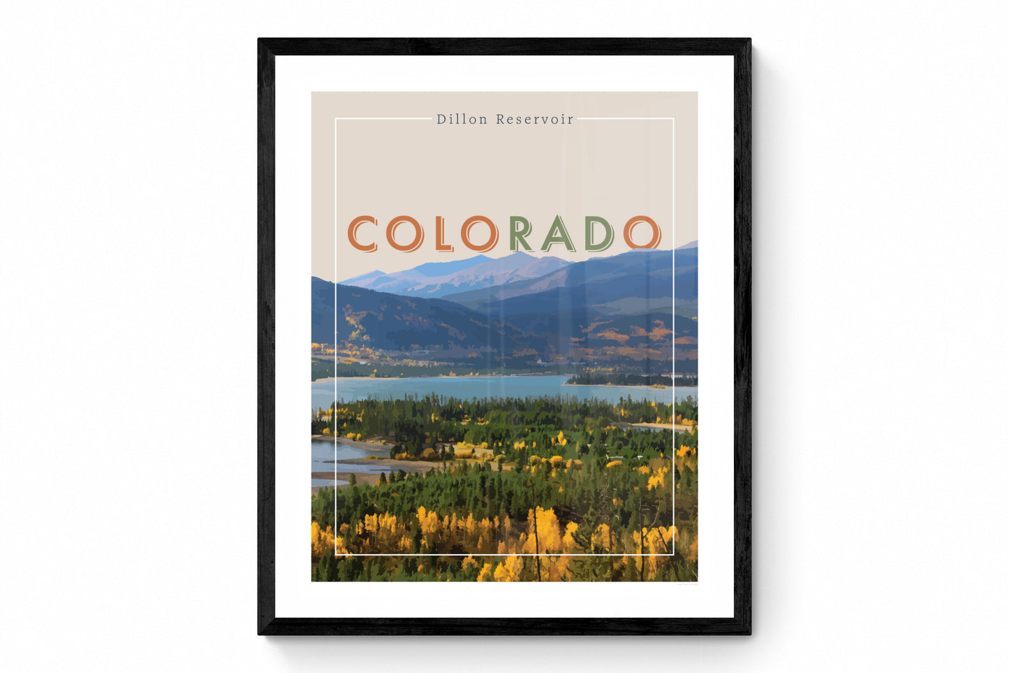 coloRADo - Dillon Reservoir, Wall Art, Print Only (No Frame) - Vertical