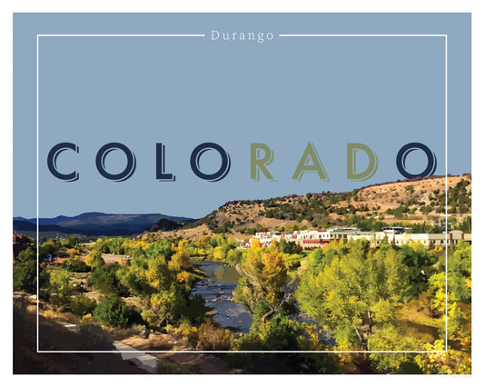 coloRADo - Durango, Wall Art, Print Only (No Frame)