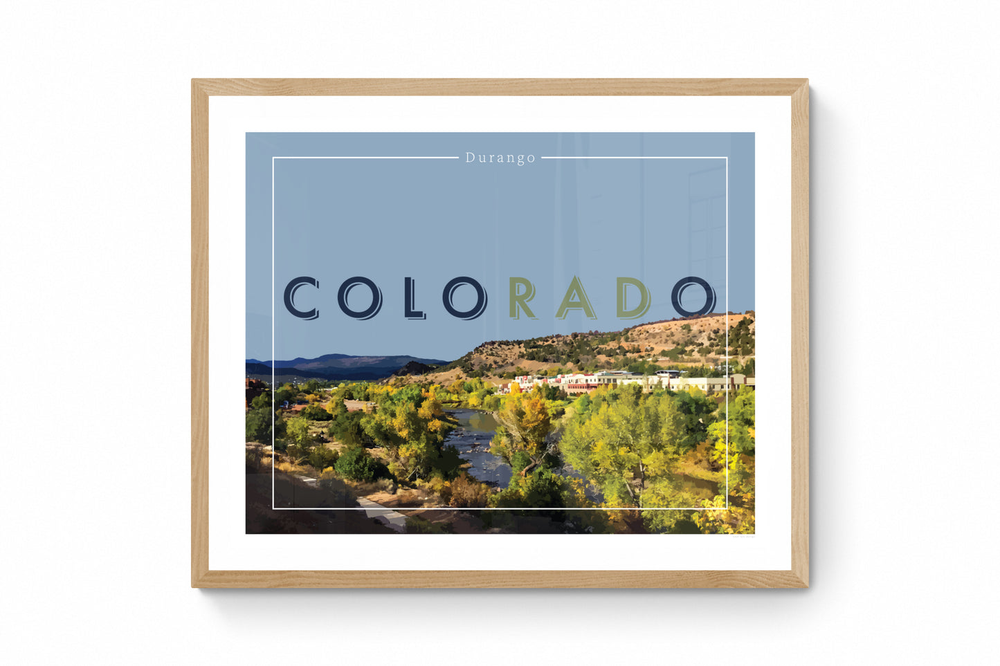 coloRADo - Durango, Wall Art, Print Only (No Frame)