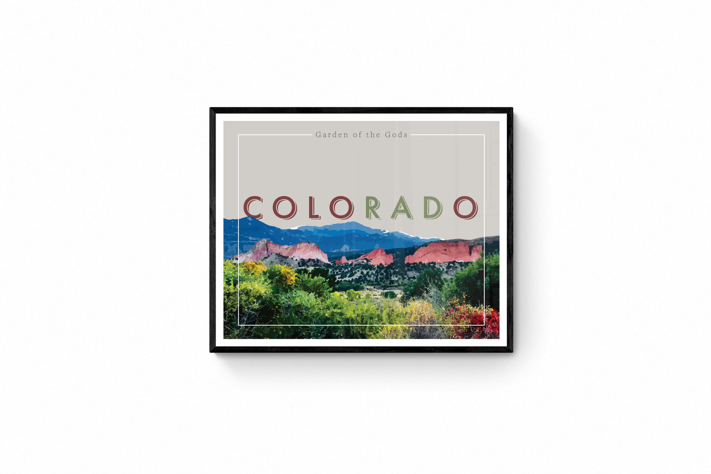 coloRADo - Garden of the Gods, Wall Art, Print Only (No Frame)