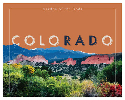 coloRADo - Garden of the Gods, Wall Art, Print Only (No Frame)