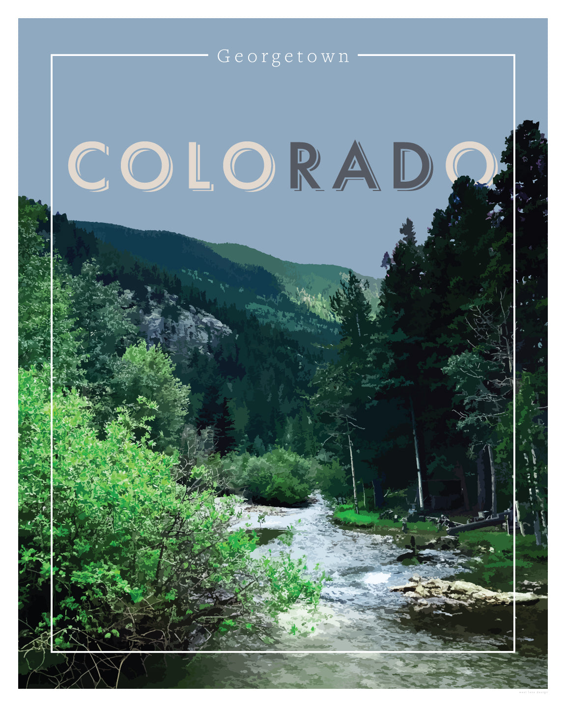 coloRADo - Georgetown, Wall Art, Print Only (No Frame)