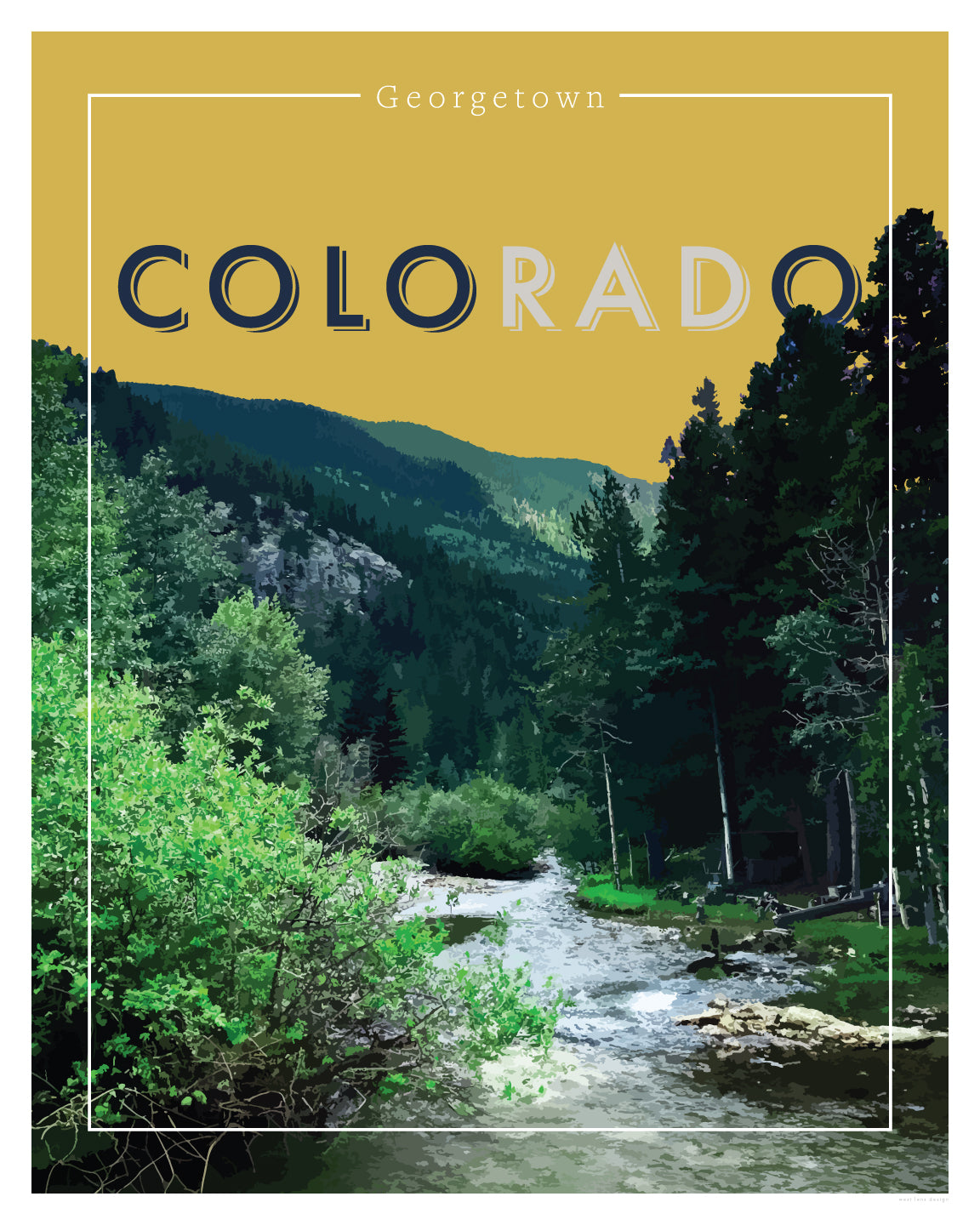 coloRADo - Georgetown, Wall Art, Print Only (No Frame)