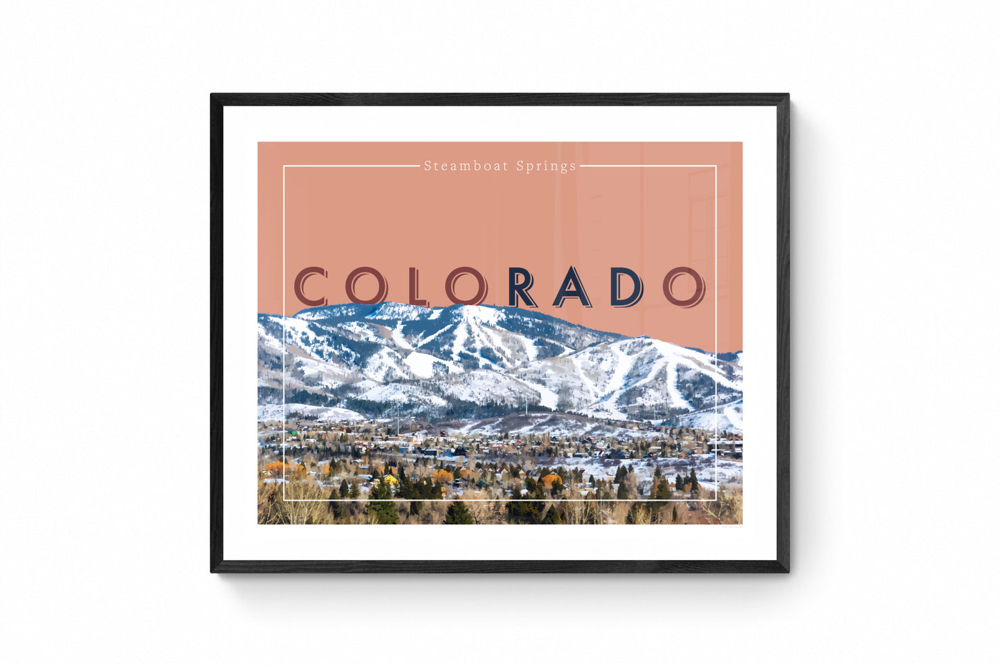 coloRADo - Steamboat Springs, Wall Art, Print Only (No Frame)