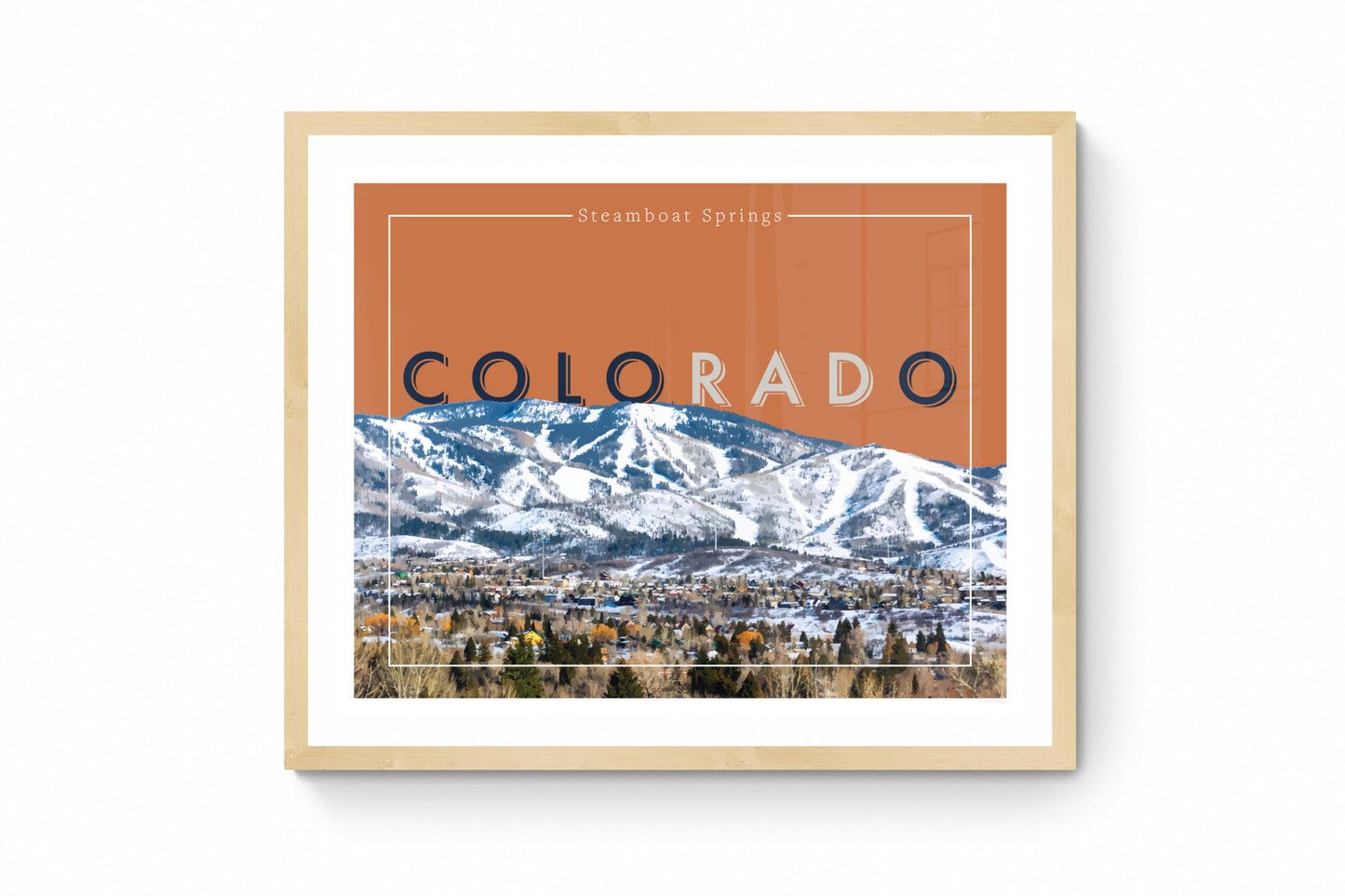 coloRADo - Steamboat Springs, Wall Art, Print Only (No Frame)