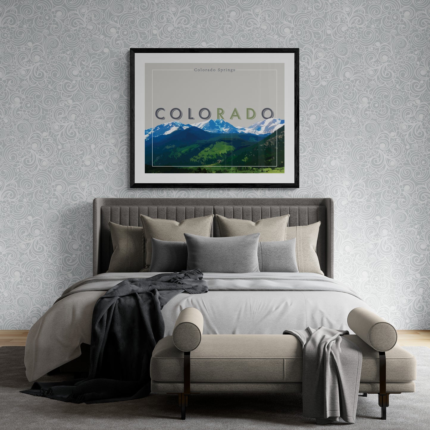 coloRADo - Colorado Springs, Wall Art, Print Only (No Frame)